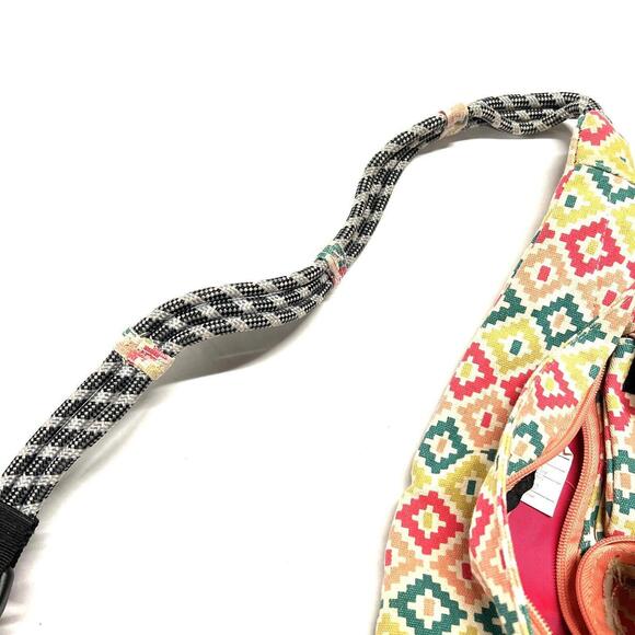 KAVU Crossbody Rope Sling Bag Backpack Tribal Aztec Southwestern Hiking Camping - Picture 3 of 15